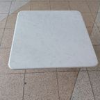 Italian White / Grey Marble Coffee Table 1970 thumbnail 5