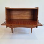 Small Danish Bar Cabinet In Teak Veneer thumbnail 6
