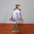 Art Deco Bureaulamp, Gesigneerd Le Verre Français thumbnail 8