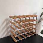 Wijnrek Massief Hout Met Staal thumbnail 7