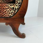 Biedermeyer-Stijl Bank Met Luipaardmotief thumbnail 2