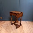 Antieke Drop Leaf Jointstool thumbnail 6