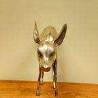 Groot Vintage Messing Bambi Hert Beeld thumbnail 2