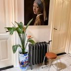 Vintage Krukje Met Cognac Kleurige Zitting Jaren 60 thumbnail 9