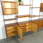 Teak Design Silverschild Modulair Wandsysteem, Vintage Wandkast thumbnail 13