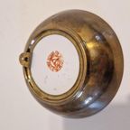 Vintage Wandbordje Koper En Porselein thumbnail 3