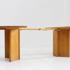 Vintage Deense Ronde Uitschuifbare Eettafel Tafel Massief Hout thumbnail 5