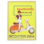 Vintage Reclame Poster Lambretta Scooterlinea Begin Jaren 60 Spanje thumbnail 2