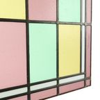 Vintage Glasraam Glas In Lood Set Van 2 Klassieke Stijl 92x50cm thumbnail 9