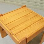 Vintage Mid Century Grenen Side Table Bijzettafel thumbnail 7