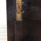 Antieke Vintage Chinees Kast, Zwart Gelakt thumbnail 4