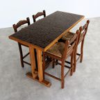 Vintage Bartafel Met Stoelen thumbnail 10