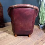 Vintage Topper, Schapenleren Clubfauteuil thumbnail 2