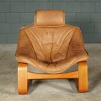 ‘kroken’ Fauteuil Met Hocker – Ake Fribyter – Nelo Möbel – Jaren 70 thumbnail 11