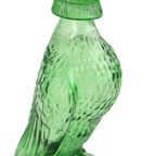 Groene Glazen Karaf Roofvogel Arend Bessi Italy 29cm thumbnail 13