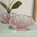 Vintage Walther Glass Solifleur Lotus Vaasje Roze (1 Stuks) thumbnail 4