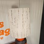 Vintage Keramiek Lamp West-Germany Oranje Fatlava thumbnail 3