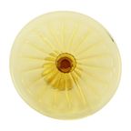 Art Deco Amber Taartschotel Depression Glass Verrerie Scailmont thumbnail 12