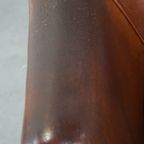 Stoere Maar Comfortabele Vintage Clubfauteuil Gemaakt Van Schapenleer thumbnail 8