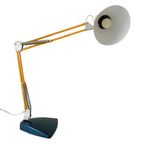 Vintage Schaarlamp Okergeel Met Standaard 1960’s thumbnail 5
