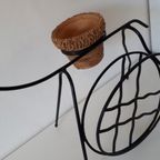 50's Plantpot Hert Met Lectuurbak Lectuurmand Fifties thumbnail 5