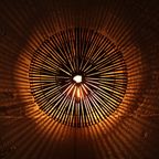 Bamboe Wandlamp Rond Bruin L thumbnail 5