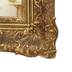 Grote Gouden Barok Stijl Spiegel Vergulde Lijst Acanthus Bloemen 110Cm thumbnail 5