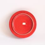 Red Centrepiece Bowl Or Fruit Bowl By Aldo Londi For Bitossi thumbnail 12