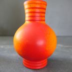 Vintage Marei Oranje Vaas 7100 W. Germany thumbnail 2