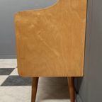 Lowboard, White Skai Fronts On The Drawers 1960S thumbnail 12