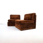 2X Vintage Fauteuil / Modulaire Bank thumbnail 3