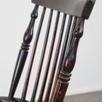 Prachtige, Elegante Antieke Houten Spijlen/ Stickback Windsor Stoel Met Een Mooie Kleurencombinat thumbnail 7