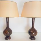 Set 2 Vintage Tafellamp Palissander Mid Century '60 Design thumbnail 3