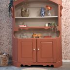 Vintage Retro Buffetkast Zachte Terracotta Kleur thumbnail 12