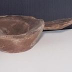 Primitieve Antieke Massief Houten Vijzel thumbnail 3