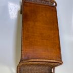 Vintage Rotan Salontafel / Bijzettafel, Met Lectuurbak 1960 - 1970 thumbnail 17