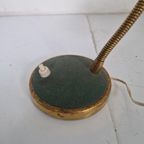 Italiaanse Goosneck Vintage Bureau Lamp Jaren 50 thumbnail 9