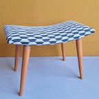 Retro Vintage Brabantia Kruk, Nieuwe Stoffering, Krukje thumbnail 16