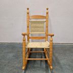 Vintage Schommelstoel Bohemian Rockingchair Jaren 70 Boho thumbnail 3