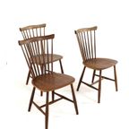3 Pastoe Spijlenstoelen Vintage Stoelen thumbnail 6