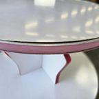 Vintage Ronde Etagere / Winkelrek / Vitrine thumbnail 10