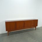 Vintage Teak Fineer Dressoir Met Lades thumbnail 13