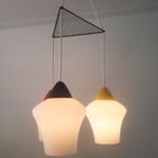 Vintage Jaren '50 Hanglamp In Opaline Glas thumbnail 2