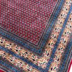 Handgeknoopt Perzisch Sarough Mir Vloerkleed 245X295Cm - Vintage Tapijt - Rood Beige Blauw- Reliving thumbnail 10