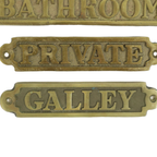 Massief Messing Bordjes Deur Gegoten Koper Restaurant Bathroom Galley 23Cm thumbnail 5