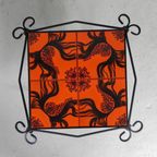 Vintage Salontafel Met 4 Tegels, Jaren 60 thumbnail 6