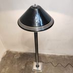 Chrome And Black Floor Lamp ,Hollywood Regency’ In Style Of Willy Rizzo, 1970S thumbnail 4