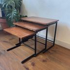 Vintage Retro Mimiset / Nesting Tafels Van Teak thumbnail 6