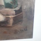 *stilleven Aquarel A J Ter Veld Schilderij thumbnail 3