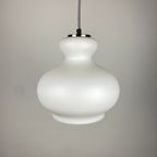 1 Of 2 Frosted White Glass Pendant Light By Peill And Putzler 1960 thumbnail 2